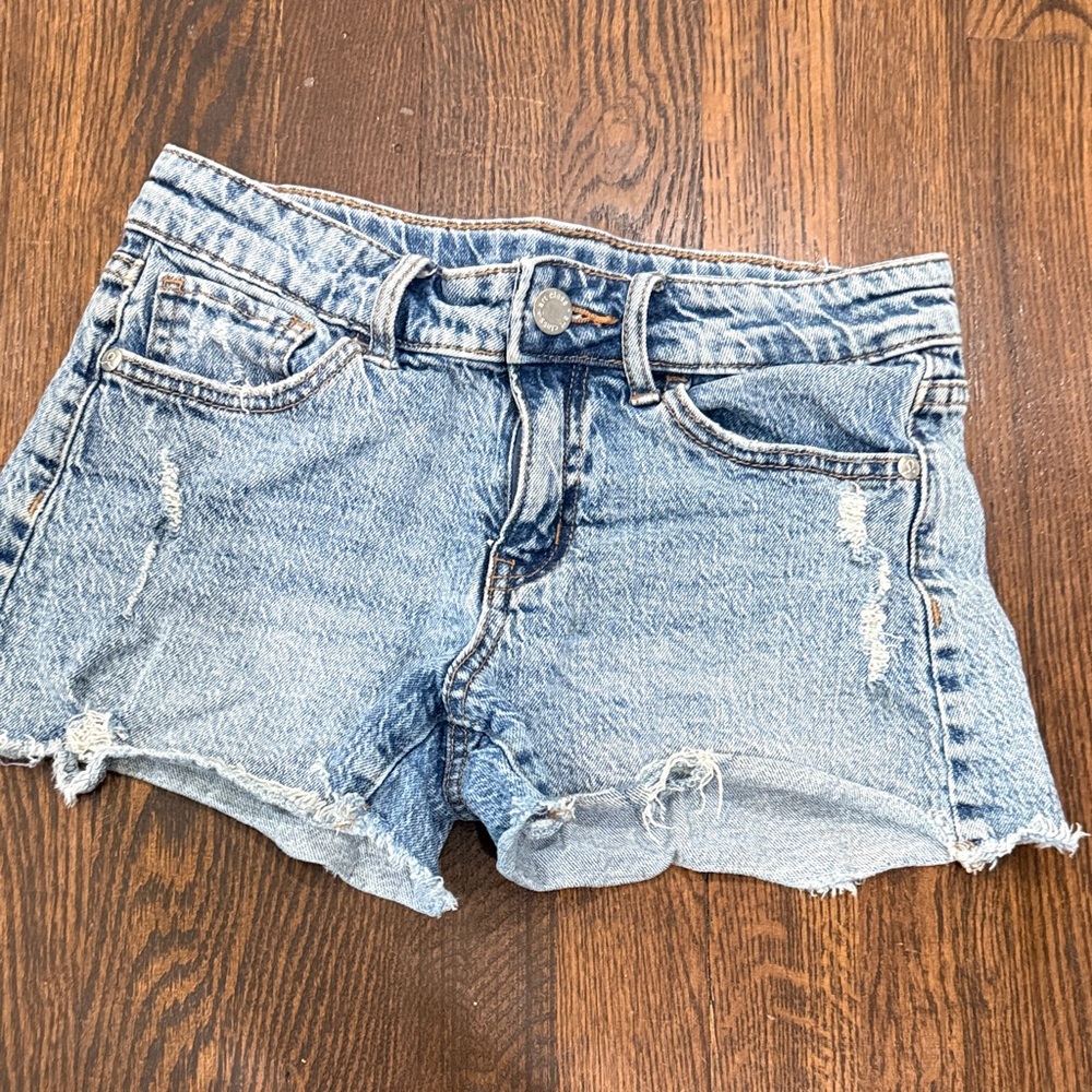 Denim Distressed Shorts